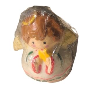 Vintage 1997 Christmas Angel Candle New in Packaging 4.25"